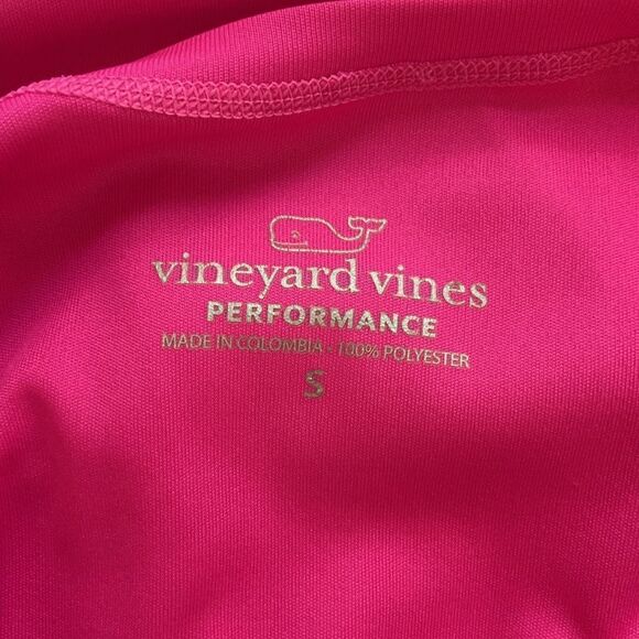 Vineyard Vines Performance Pink Lightweight Short Sleeve Athletic Top Size Small - Picture 6 of 7